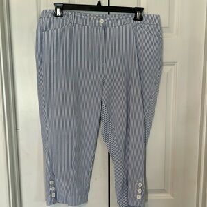 Talbots Seersucker Capris